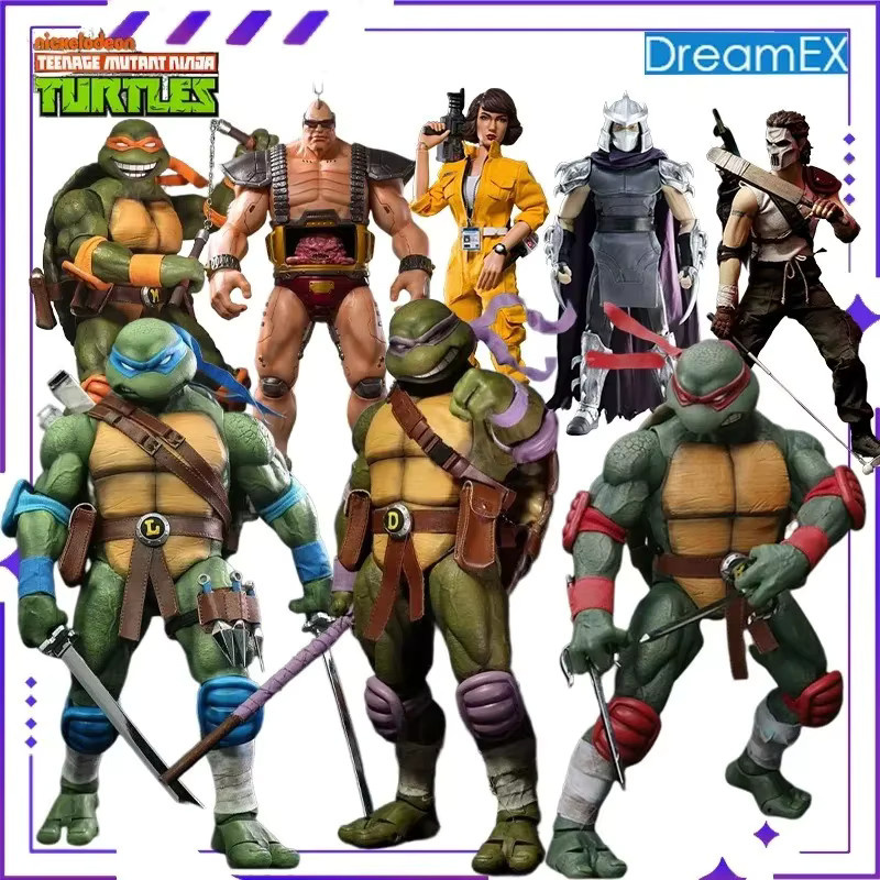 DreamEX Ninja Turtles Michelangelo & Donatello, Mobile Puppe, 1/6 Modell - Bild 1