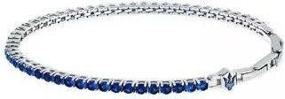 Maserati Armband, Edelstahl, Silber, blaue Zirkonia, Herren - Bild 1