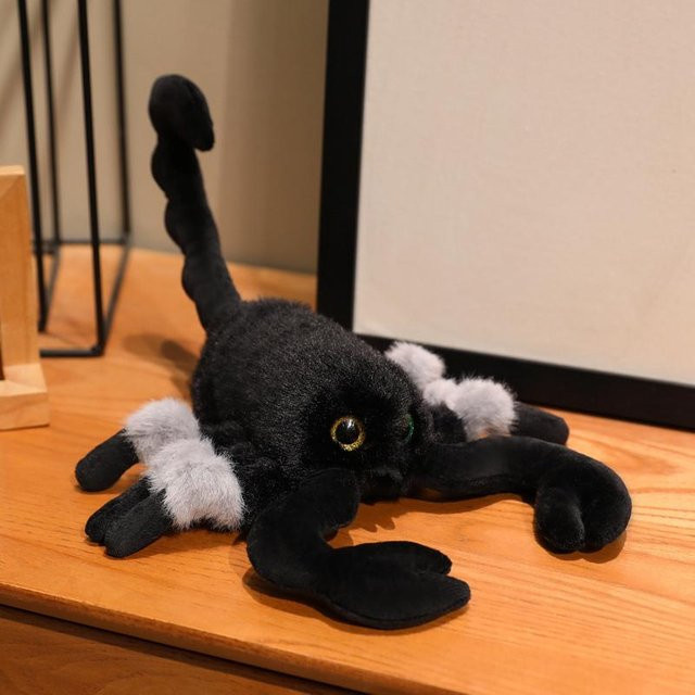 Yiran toy Skorpion Plüschtier, Schwarz, 20cm - Bild 1