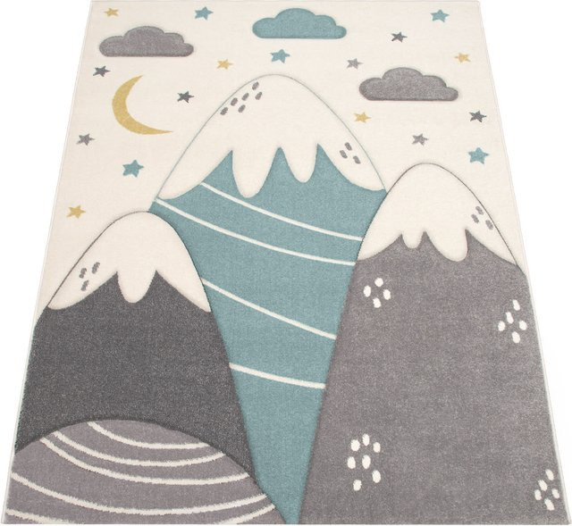 Kinderteppich Kosmos in Creme und Beige mit Hoch-Tief-Effekt, B: 160 cm, T: 230 cm - Bild 1