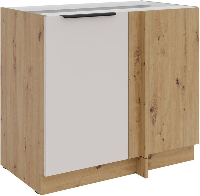 Küchen Eckunterschrank SOLANO in Kaschmir Beige mit Breite: 105 cm - Bild 1