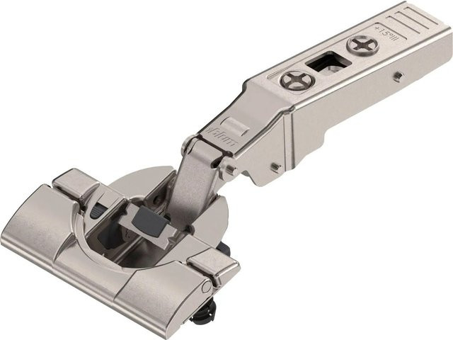 Blum Winkelscharnier Clip Top Blumotion 15 Grad III mit maximalem Aufschlagend für Inserta, Nickelplattiert, Silber - Bild 1