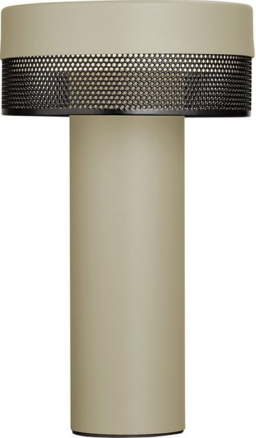 HELL Mesh 50429 LED-Akkuleuchte in Sand, dimmbare Tischleuchte aus Metall für Garten und Terrasse, IP54 wetterfest - Bild 1