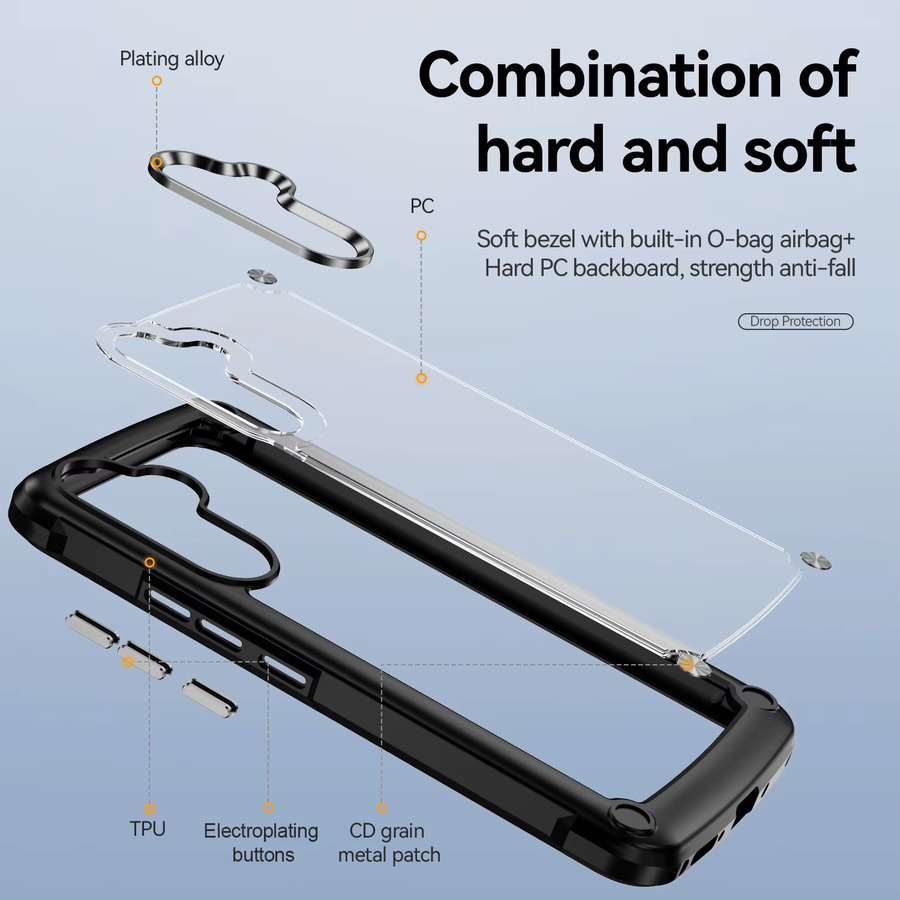 Robuste Hybrid Schutzhülle für Samsung Galaxy S26 S25 S24 S23 S22 Plus Ultra A17 A56 A36 A26 A16 A06 in Transparent - Bild 3