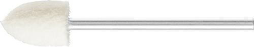 PFERD Filzpolierstifte in Weiß, Spitzkegelform, Durchmesser: 8 mm, Länge: 12 mm, Schaft-Durchmesser: 2,35 mm, 10 Stück - Bild 1