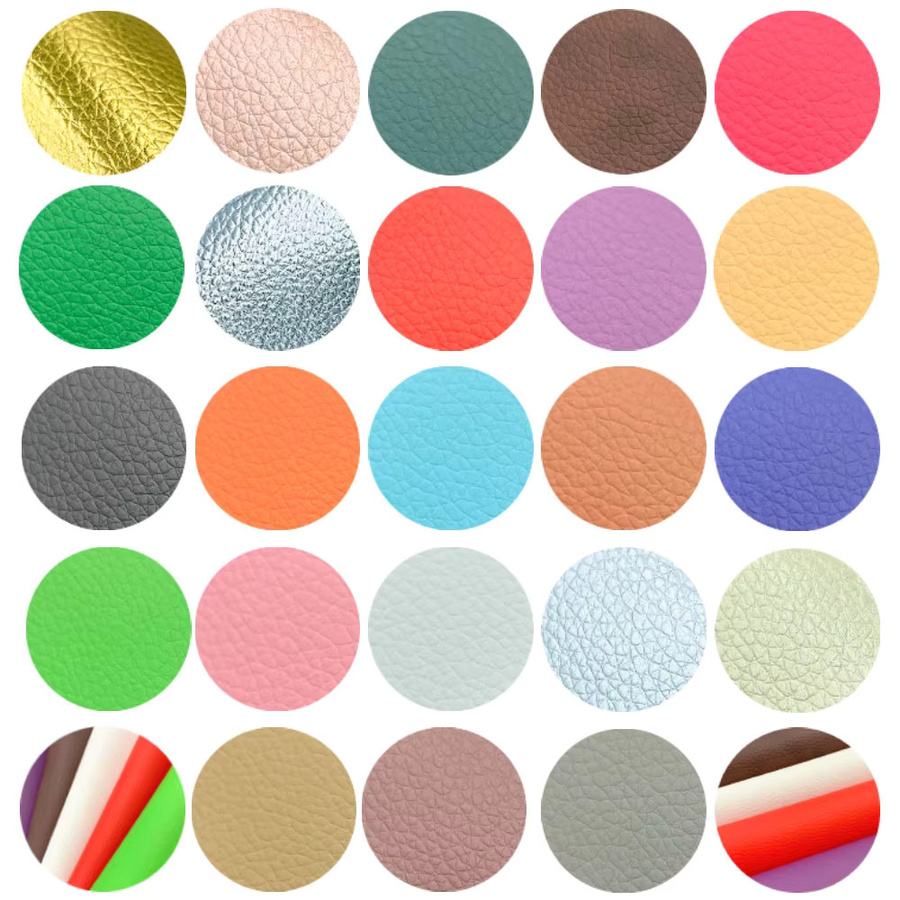 Wasserdichter Litschi-Faux-PU-Lederstoff in Grün für DIY-Projekte, Kleidung und Bastelmaterial, Breite: 50 cm, Länge: 60 cm - Bild 1