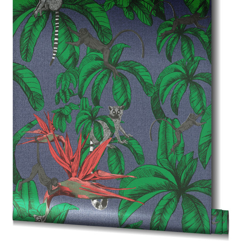 Marburg Vliestapete Natural Vibes mit botanischem Dschungel-Motiv in Blau und Grün - Bild 2