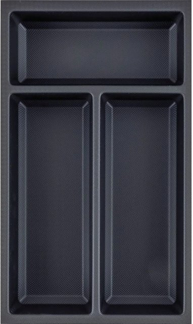 Agoform Besteckeinsatz Sky 400/30 Schubladeneinsatz aus Kunststoff, Schwarz, B: 37,3 cm, T: 30,0 cm, H: 2,2 cm - Bild 1