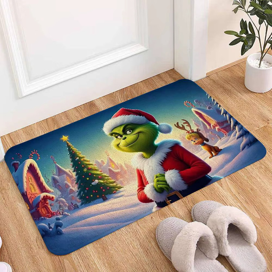 Beast Kingdom Grinch Fußmatte, rutschfester Teppich für Wohnzimmer und Eingangsbereich, Mehrfarbig, B: 60,0 cm, T: 40,0 cm - Bild 3