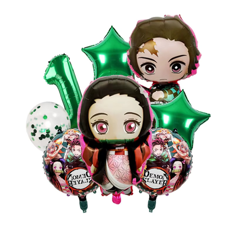 Bandai Demon Slayer Kimetsu No Yaiba Folienballons für deine Anime-Geburtstagsparty in Mehrfarbig - Bild 2