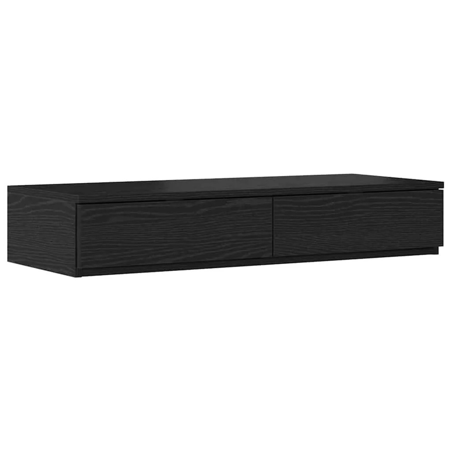 vidaXL Bettschubladen in Schwarz Eichen-Optik, B/T/H: 80 x 36,5 x 16,5 cm - Bild 2