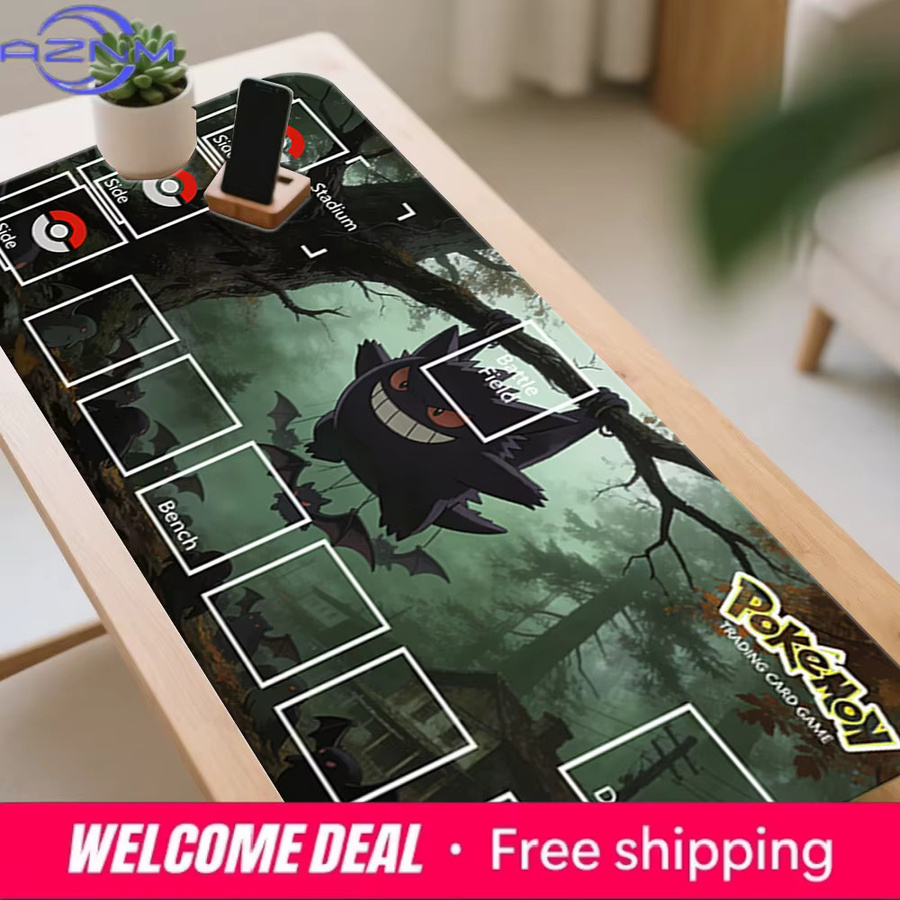 Pokémon Gengar Hängende Baumschaukel Spielmatte, Rutschfeste Sammelkartenspiel-Matte - Bild 5