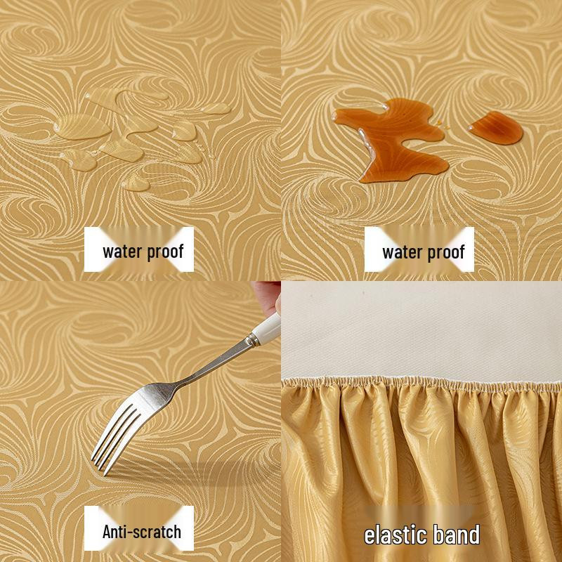 Runde Tischdecke von HomeHarmony, wasserdicht und rutschfest, ölabweisend und verbrühungssicher, Durchmesser: 60 cm - Bild 1
