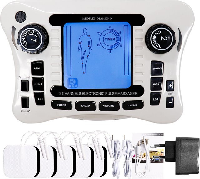 SANPKON Elektrisches TENS-Impulsmassagegerät EMS Muskelstimulator, Weiß, Unisex - Bild 1