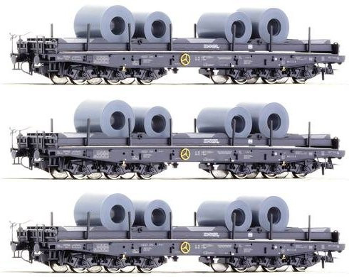 Roco 76002 H0 3er-Set Schwerlastwagen der DB - Bild 1