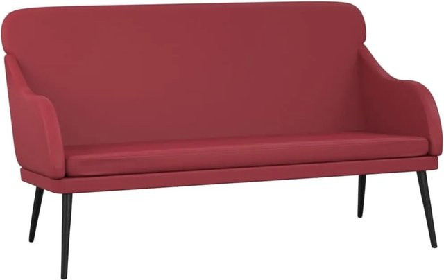 vidaXL Sitzbank aus Kunstleder in Weinrot B/T/H: 110 x 76 x 80 cm - Bild 1