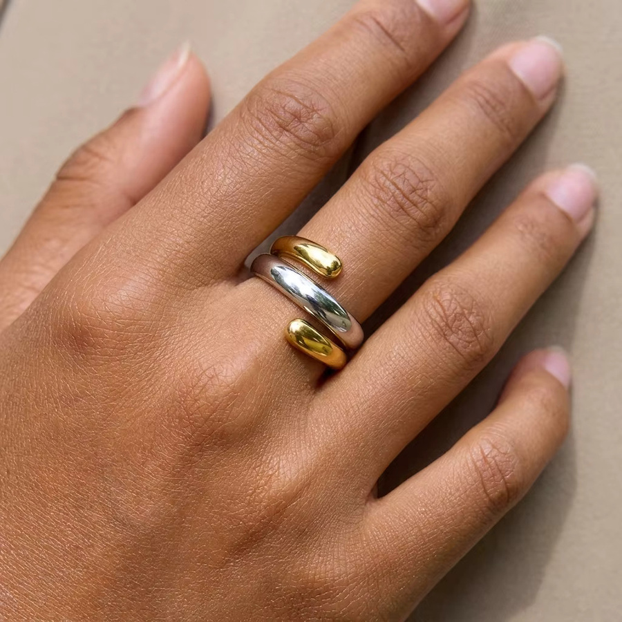 Harlermoon Ring Edelstahl, Bicolor, Damen - Bild 1
