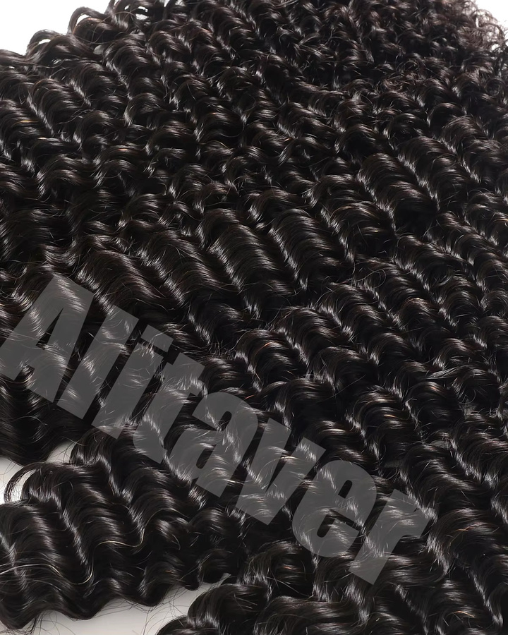 UVEOUS Kinky Curly Haarbündel, Weave Tissage, Echthaar, Indisch - Bild 4