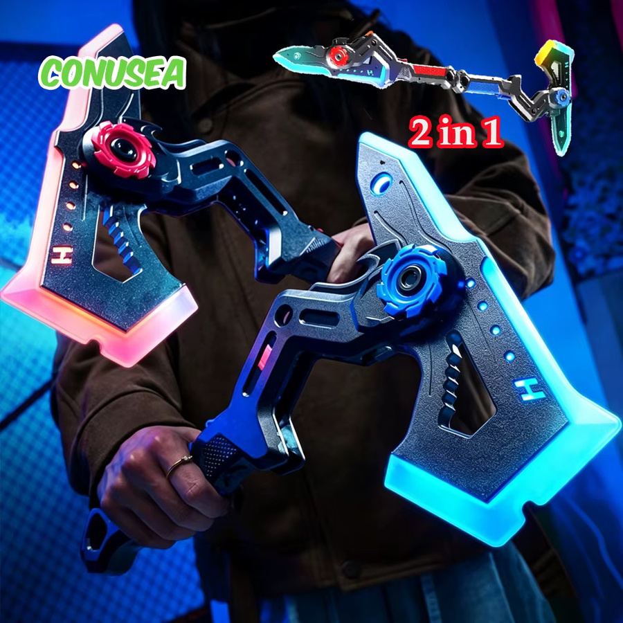 CONUSEA Lichtschwert-Spielzeug AXE Leuchtstab, 2-in-1 Schwert-Spielzeug, Fantasy, Kunststoff, Bunt / Mehrfarbig - Bild 3