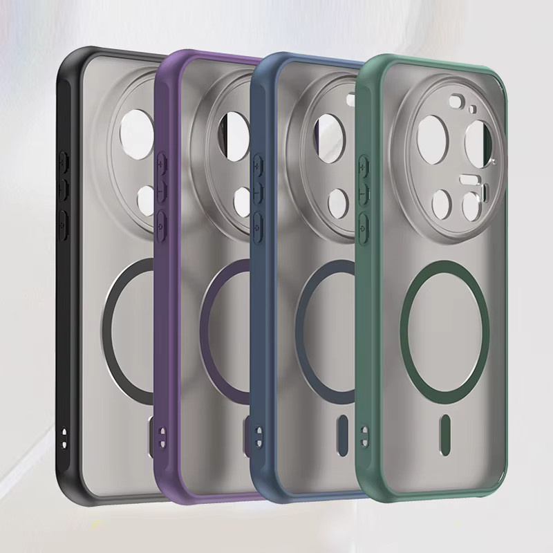 Xiaomi 17 Ultra Schutzhülle halbtransparent mattiert aus PC und TPU in Transparent, Purple oder Green - Bild 5