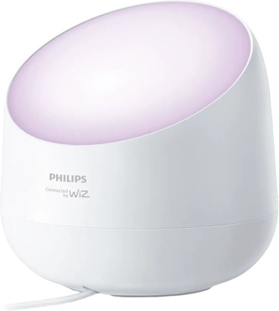 Philips Smart-LED-Tischleuchte Squire Lite mit Wallwashing-Effekt in Weiß, Durchmesser: 13,4 cm - Bild 1