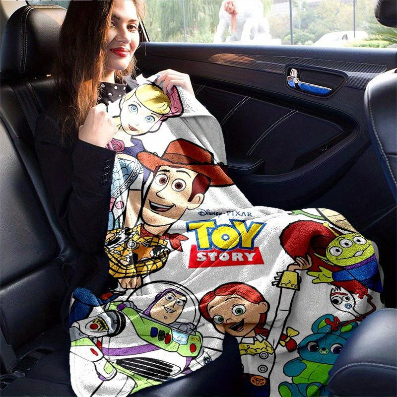 Toy Story Charaktere Plüsch-Kuscheldecke aus Flanell, Mehrfarbig, B/B: 150 x 200 cm - Bild 5