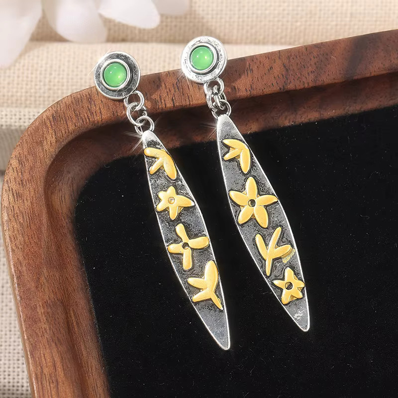 YoYo Ohrringe, Vintage, Bicolor, Zirkonia, Damen - Bild 2