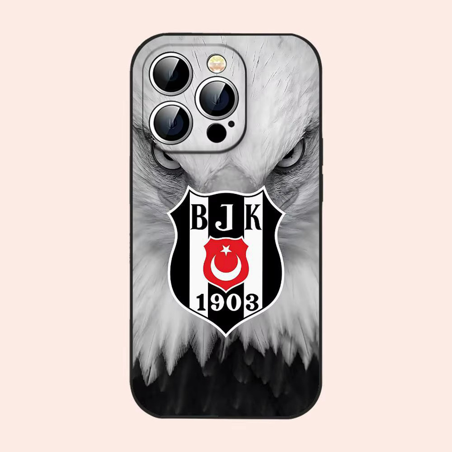 B-Besiktas B-BJK Logo Handyhülle in Schwarz für iPhone 17, 16, 15, 14, 13, 11 Pro Max, Plus, X, XR, XS Max und 13 Mini - Bild 7
