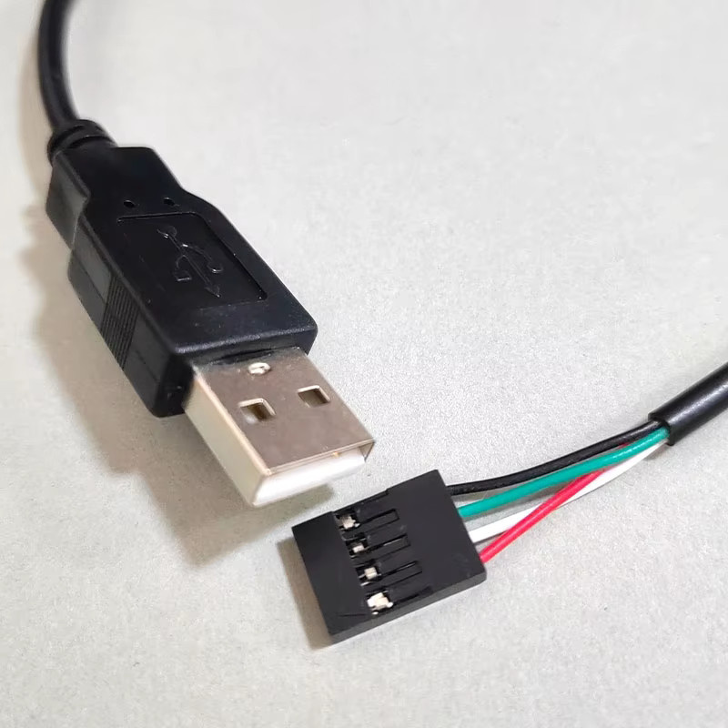 JCD USB-Stecker-Buchse-Adapter Anschlusskabel in Schwarz für PH2.0 und XH2.54 2P 4P Stromkabel und Touchscreen-Verlängerungskabel - Bild 2