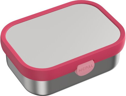 Mepal Campus Edelstahl Bento Brotdose mit Gabel und Fächern in Pink - Bild 1