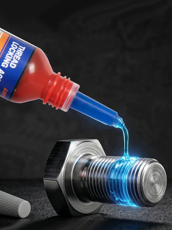 Schraubensicherungskleber Set Blau und Rot mit 243 und 271 zur Sicherung von Muttern und Bolzen, Anaerober Metallkleber mit Rostschutz - Bild 7