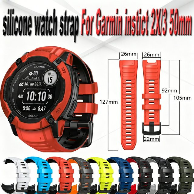 QCTOG Uhrenarmband Silikon, Mehrfarbig, Unisex - Bild 1