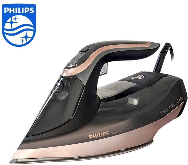 Philips Dampfbügeleisen DST8041 mit intelligenter Temperaturregelung und vertikaler Dampffunktion in Black - Bild 1