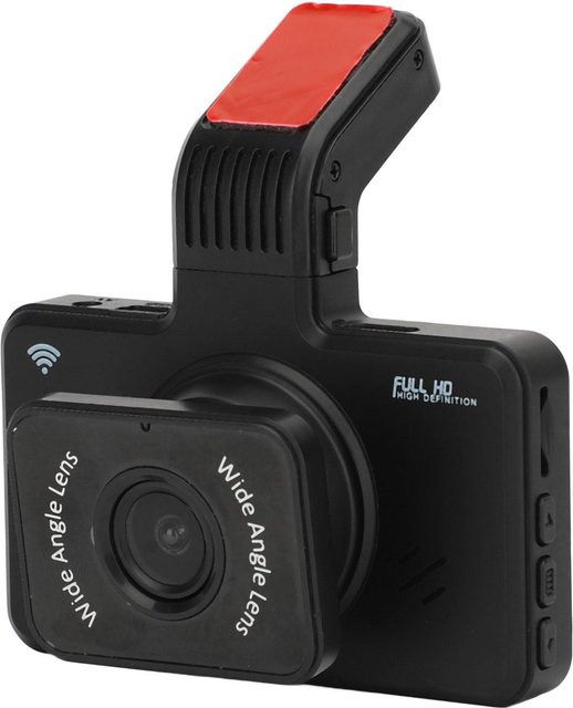 Koogeelife Dashcam HD mit Nachtsicht, ADAS und WiFi, Vorne-Hinten Kamera mit 3,0 Zoll Display, Schwarz - Bild 1