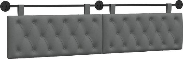 vidaXL Wandmontiertes Polsterpaneel Dunkelgrau B/H/T: 210 x 55 x 7 cm - Bild 1