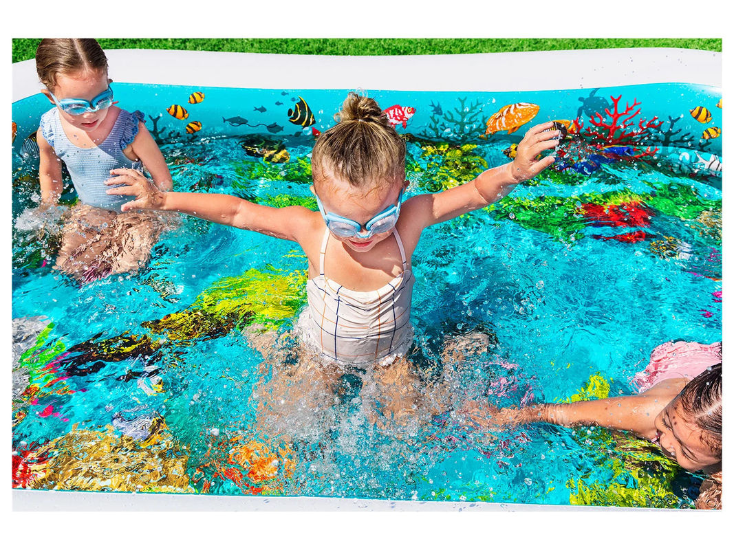 Bestway Family Pool 3D Abenteuer eckig B/T/H: 262 x 175 x 51 cm - Bild 3