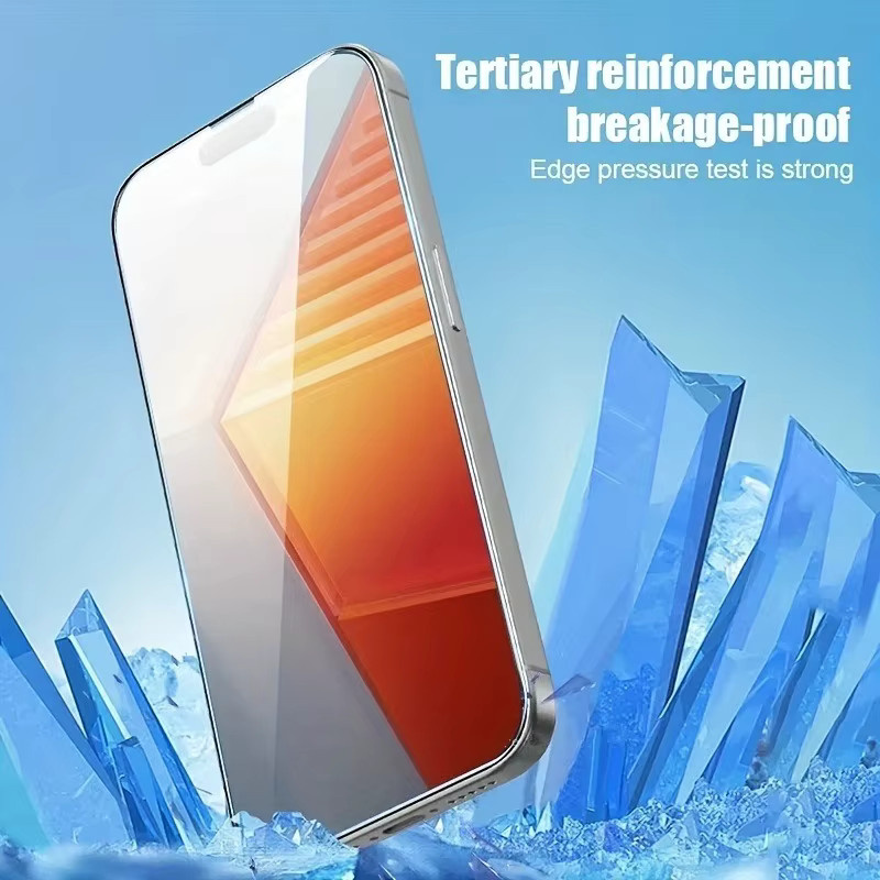 3-teiliges Displayschutz-Set aus luftgehärtetem Glas für iPhone 11 bis iPhone 17 Pro Max, Mini und Plus, transparent - Bild 2