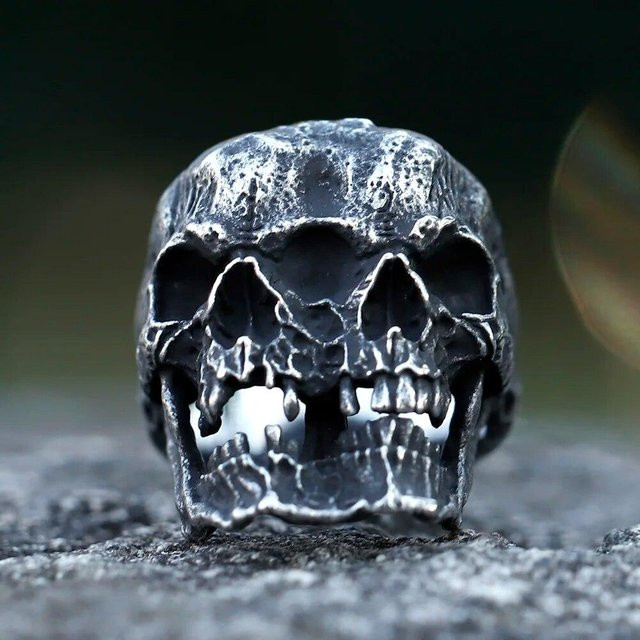 Sunny jewelry Ring, Edelstahl, Grau, Herren - Bild 1