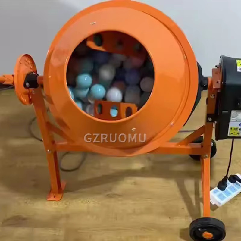 GZRUOMU Betonmischer 63l in Orange für Zement und Mörtel, multifunktionaler Trocken- und Nassmischer - Bild 4