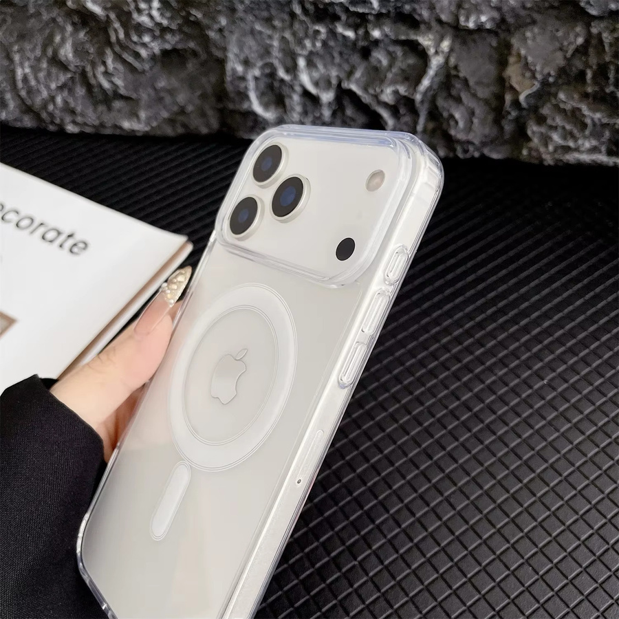 MagSafe kompatible transparente Wireless Charge Cover Schutzhülle für iPhone 11 bis iPhone 17 Pro Max Modelle - Bild 2