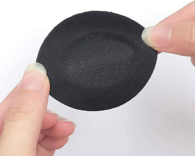 Universelle Schwamm-Ohrpolster in Schwarz für SONY, AKG, Logitech, Sennheiser, Philips und JBL, verschiedene Größen von 18 mm bis 75 mm - Bild 1