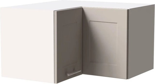 Feldmann-Wohnen Eckhängeschrank Oslo Küchenschrank mit Soft-Close-Türen Weiß und Kaschmir Matt, B/T/H: 60 x 60 x 36 cm - Bild 1