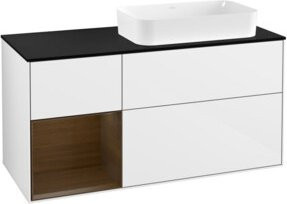 V&B Waschtischunterschrank Finion in Weiß lackiert, Breite: 120 cm, Tiefe: 50,1 cm, Höhe: 50,1 cm - Bild 1