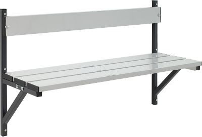 Sypro Wandbank aus Alu in Anthrazit, Breite: 101,5 cm - Bild 1
