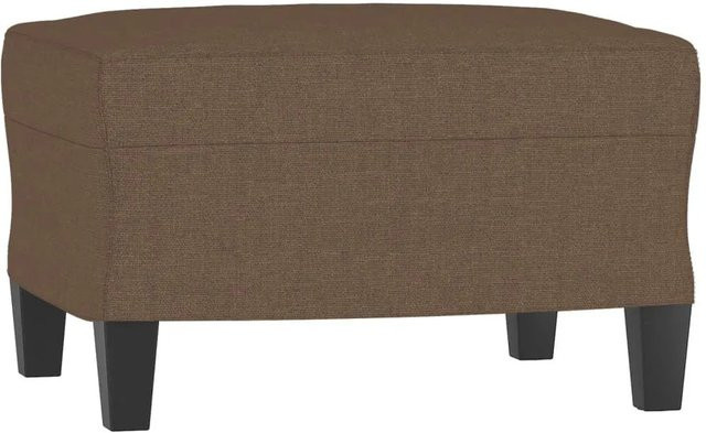 vidaXL Fußhocker Braun aus Stoff mit Holzrahmen B/T/H: 60 x 50 x 41 cm - Bild 1