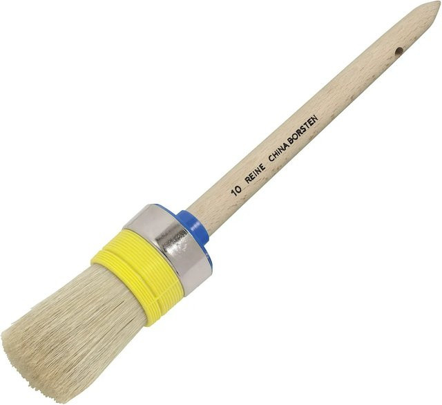 LUX-TOOLS Ringpinsel Classic für Lacke und Kunstharz, rund, Farbe: Natur, Breite: 30 mm - Bild 1
