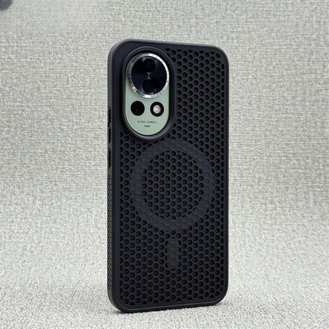 Huawei Pura 70 Pro MagSafe Kühlnetz Schutzhülle mit kabelloser Ladefunktion in Schwarz - Bild 1