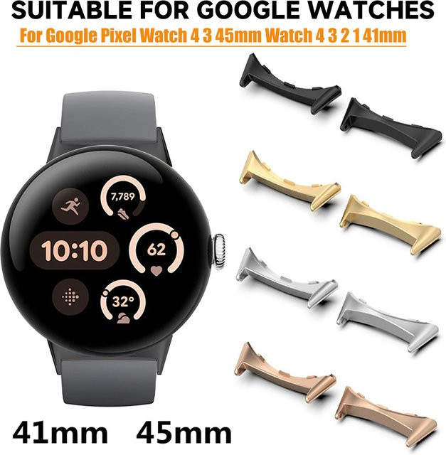 RefitMod Uhrenarmband-Adapter Edelstahl, Gold, Google Pixel Watch 3/4 41 mm 45 mm - Bild 1