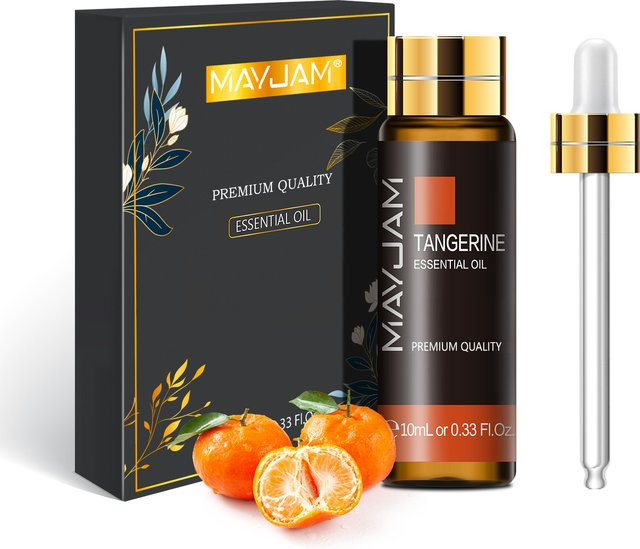 MAYJAM Duftöl, 10 ml, Mandarine Zypresse Ingwer Vetiver Eukalyptus Vanille - Bild 1
