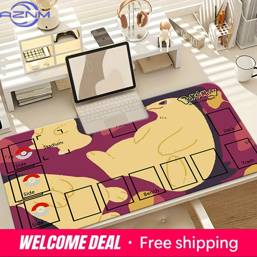 Potdemiel Gaming-Mausunterlage Typhlosion Minimalistisches Pokemon TCG Design, Mehrfarbig - Bild 2
